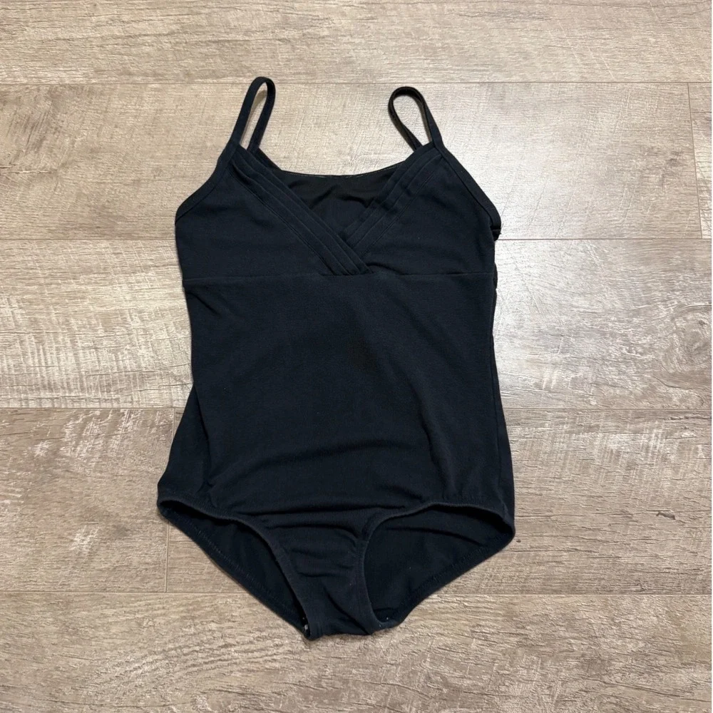 Cat & Jack Girls' Black Cami Dance Leotard Size L (10/12)